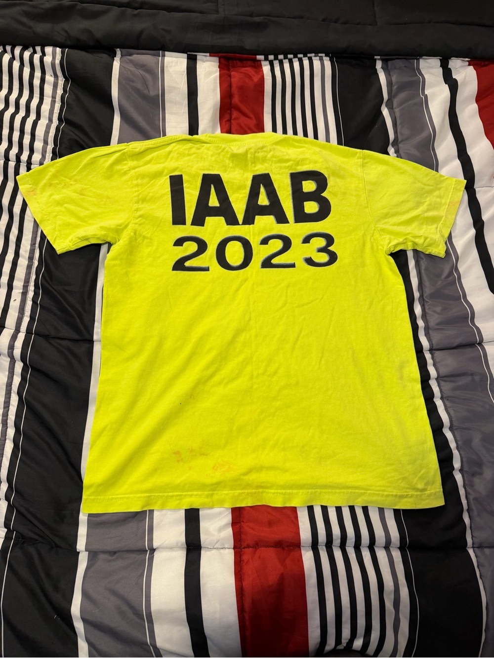 IAAB 2023 OVO Drake High-Visibility Yellow Graphic T-Shirt